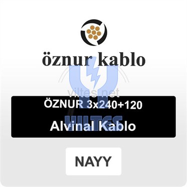 NAYY 3x240+120 Alüminyum Alvinal Kablo - ÖZNUR [Makaradan Kesim]