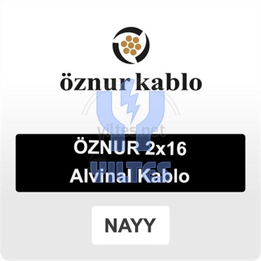 NAYY 2x16 Alüminyum Alvinal Kablo - ÖZNUR [Makaradan Kesim]