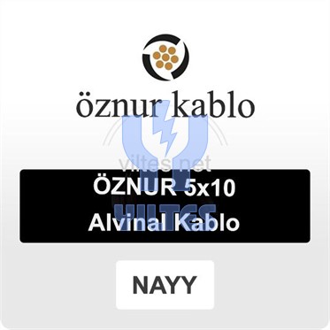 NAYY 5x10 Alüminyum Alvinal Kablo - ÖZNUR [Makaradan Kesim]