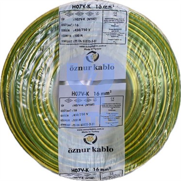 ÖZNUR 16 NYAF Kablo - S/Y 100 Metre