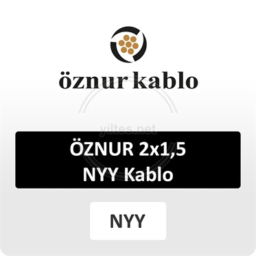 ÖZNUR 2x1,5 NYY (yeraltı) Kablo