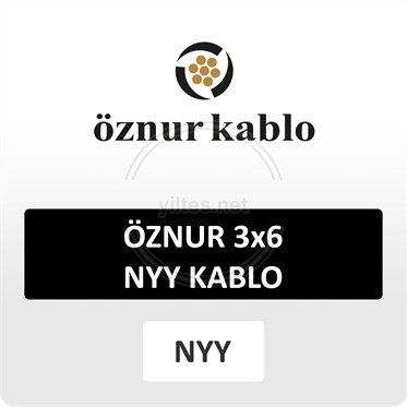 ÖZNUR 3x6 NYY (yeraltı) Kablo