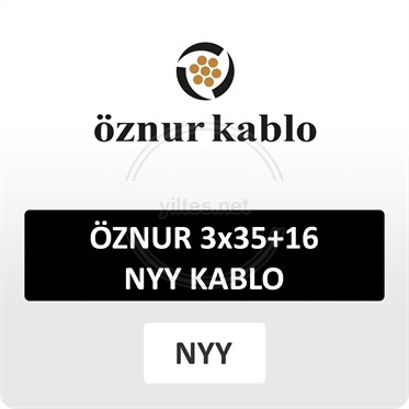 ÖZNUR 3x35+16 NYY (yeraltı) Kablo