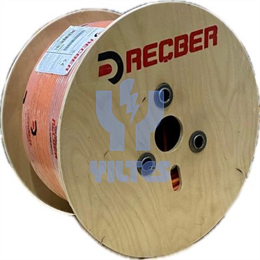 REÇBER Halojen Free Cat6 TURUNCU Kablo - SL400 U23 Category 6 U/UTP 4x2x23AWG - 500 Metre