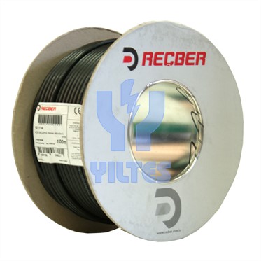 REÇBER MC24 2x0,22mm² Stereo Mikrofon Kablosu - 100 Metre