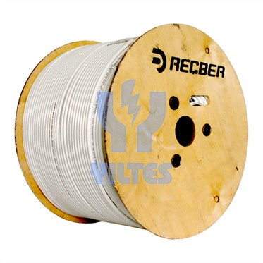 REÇBER RG6 U4 PHY-PVC Cu/Al Kablo - Beyaz 500 Metre